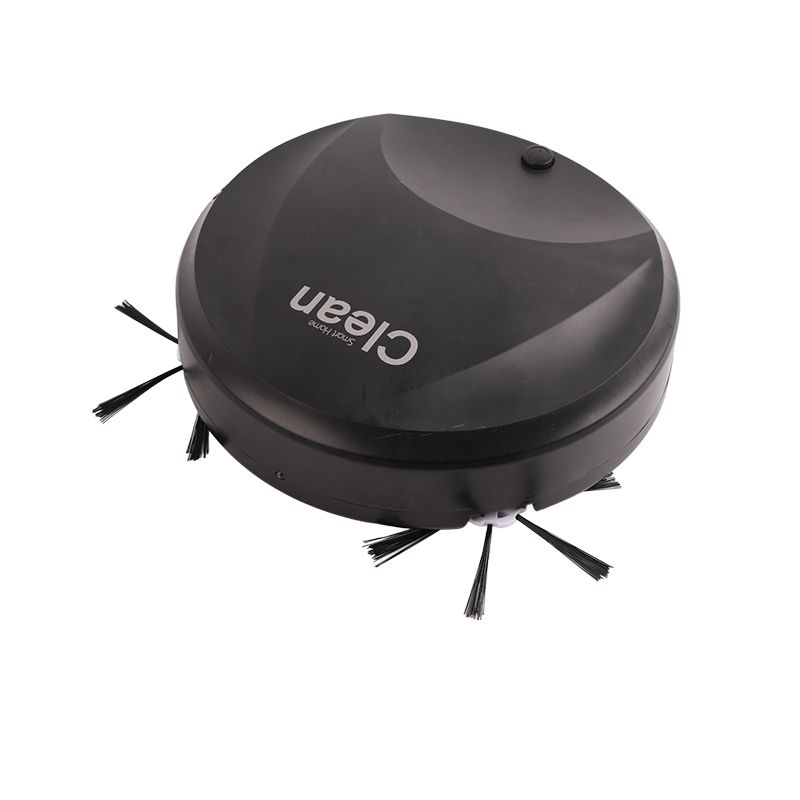 Robotic Vacuum Cleaner Smart Wireless Low Noise USB Charging Automatic Clean Robot for Sweeping and Mopping Black