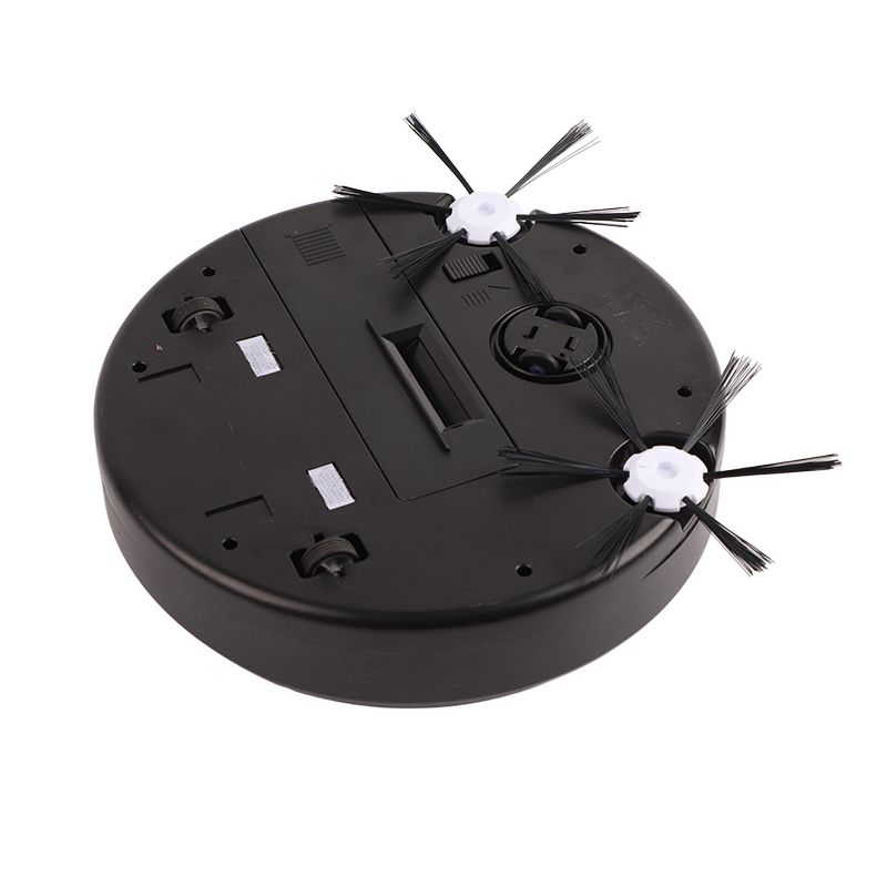 Robotic Vacuum Cleaner Smart Wireless Low Noise USB Charging Automatic Clean Robot for Sweeping and Mopping Black