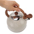 Whistling Kettle 2.5L Capacity Stainless Steel Stovetop Teapot for Water Boiling Beige