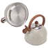 Whistling Kettle 2.5L Capacity Stainless Steel Stovetop Teapot for Water Boiling Beige