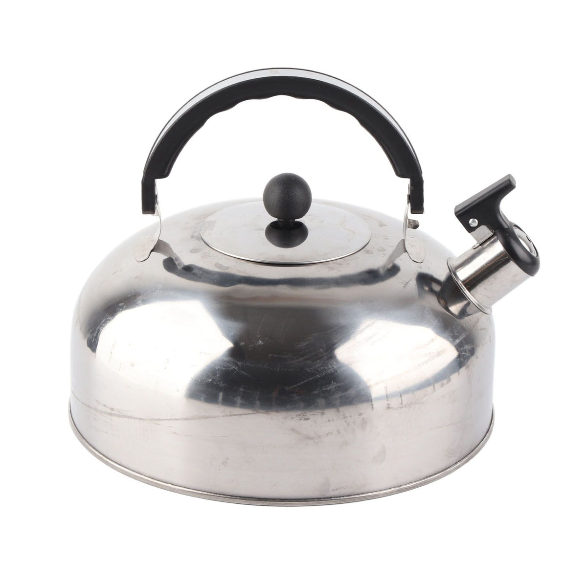 3L Stainless Steel Whistling Tea Kettle Fast Heating One Touch Buttons Whistling Kettle with Insulated Handle for Home
