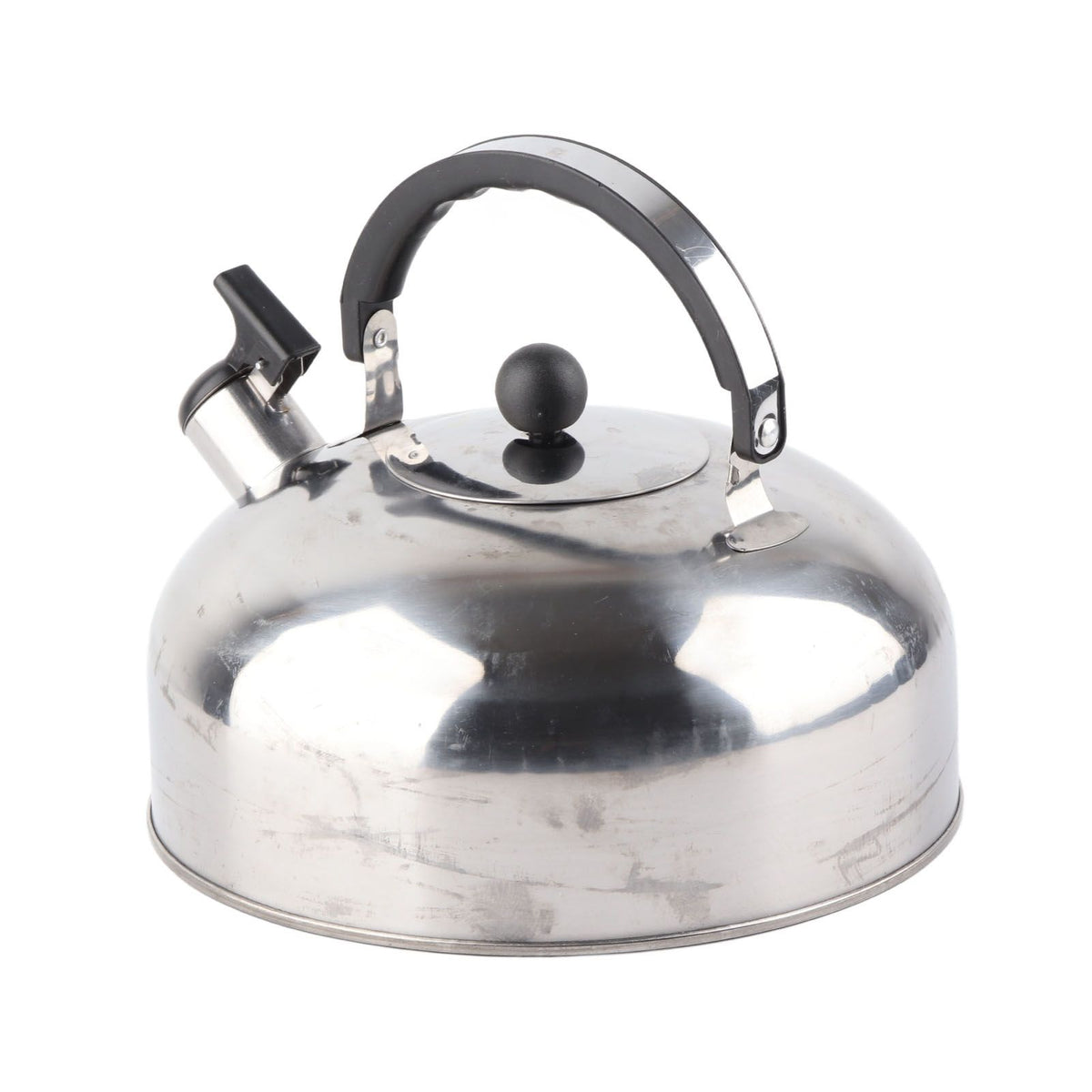 3L Stainless Steel Whistling Tea Kettle Fast Heating One Touch Buttons Whistling Kettle with Insulated Handle for Home