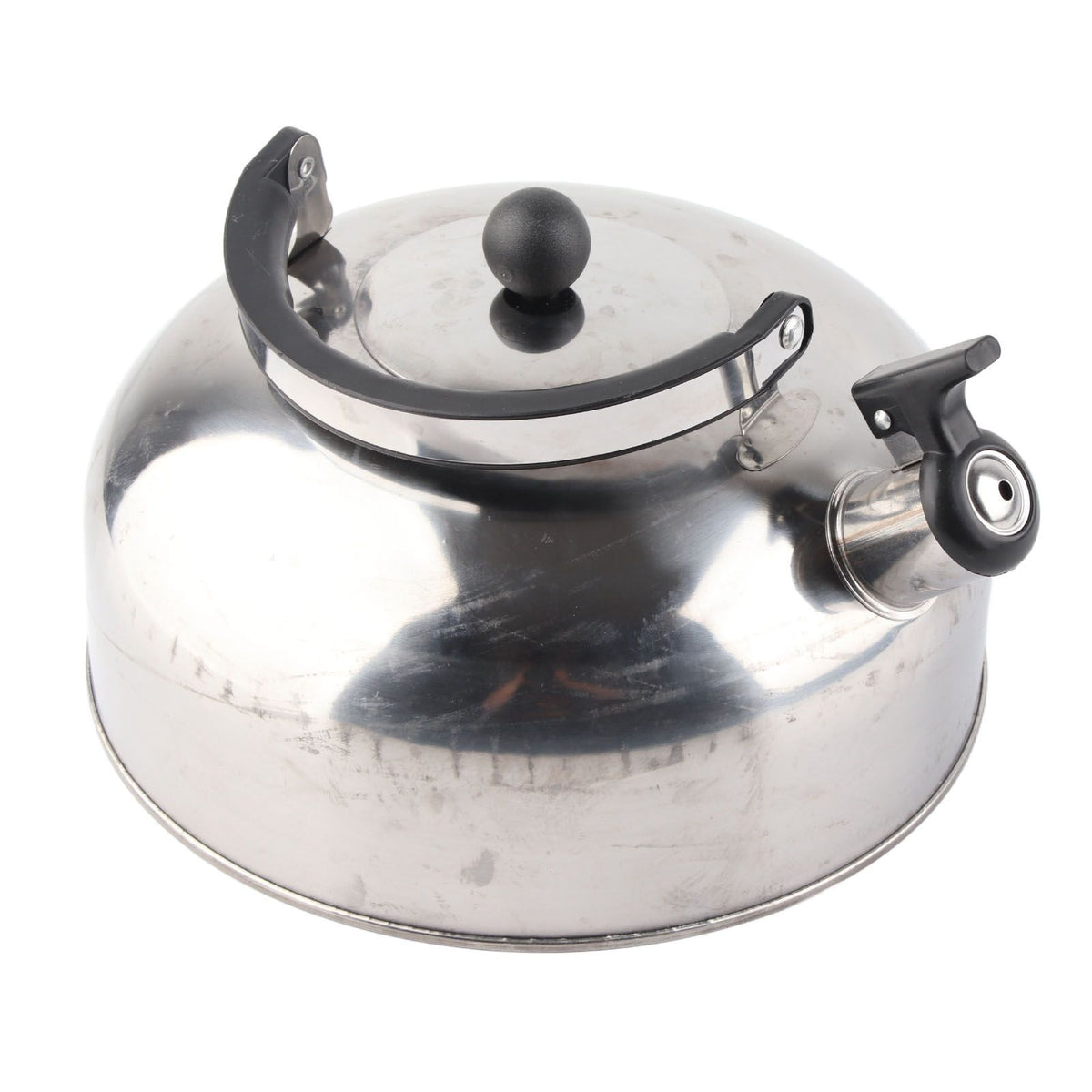 3L Stainless Steel Whistling Tea Kettle Fast Heating One Touch Buttons Whistling Kettle with Insulated Handle for Home