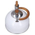 Whistling Kettle 2.5L Capacity White 304 Stainless Steel Fast Heating Ergonomic Handle Home Whistling Kettle
