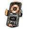 A6 Magnetic Wireless Car Charger Mount, 66W Fast Charging, 360° Ball, Orange