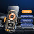 A6 Magnetic Wireless Car Charger Mount, 66W Fast Charging, 360° Ball, Orange