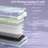 Solakaka A75 3-Mode RGB Mechanical Keyboard, Blue‑Purple