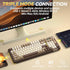 Solakaka A99PRO 3‑Mode RGB Mechanical Keyboard, Milk-Coffee-Brown