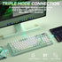 Solakaka A99PRO 3‑Mode RGB Mechanical Keyboard, White‑Green