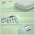 Solakaka A99PRO 3‑Mode RGB Mechanical Keyboard, White‑Green