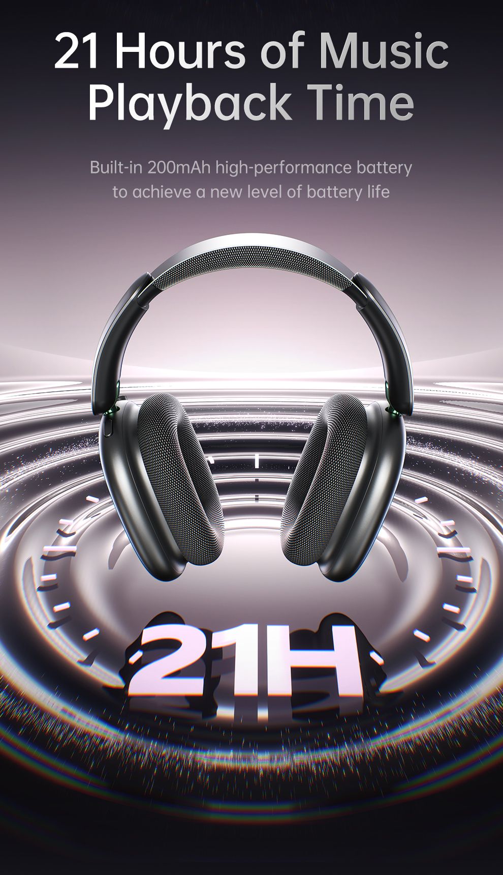 AWEI AT16 Foldable Over‑Ear Wireless Headphones，belge