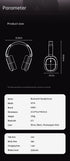 AWEI AT16 Foldable Over‑Ear Wireless Headphones，belge