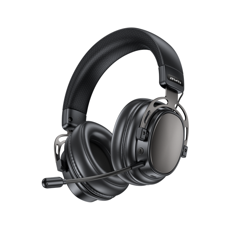 AWEI AT36 Tri‑Mode Wireless Gaming Headset, Low‑Latency 2.4G Bluetooth，black