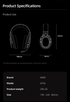 AWEI AT36 Tri‑Mode Wireless Gaming Headset, Low‑Latency 2.4G Bluetooth，black