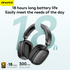 AWEI AT6 Wireless Bluetooth Over‑Ear Headphones, 40mm Driver Stereo Headset, beige