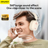 AWEI AT6 Wireless Bluetooth Over‑Ear Headphones, 40mm Driver Stereo Headset, beige