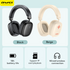 AWEI AT6 Wireless Bluetooth Over‑Ear Headphones, 40mm Driver Stereo Headset, beige