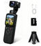 AT-M105 Pocket Gimbal Vlog Camera, 4K HD Handheld Video Camera，black，16GB