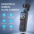 AT-M105 Pocket Gimbal Vlog Camera, 4K HD Handheld Video Camera，white，16GB