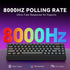 SOLA AX68 Mechanical Keyboard, Gasket Mount Hot Swappable RGB Tri-Mode Wireless Keyboard，white