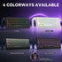 SOLA AX68 Mechanical Keyboard, Gasket Mount Hot Swappable RGB Tri-Mode Wireless Keyboard，white
