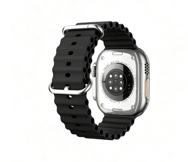 DT Ultra 4 Smart Watch, Full Touch Screen, Fitness Tracker, Black Strap