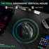 Solakaka E9 3 Mode Vertical Ergonomic Mouse, black