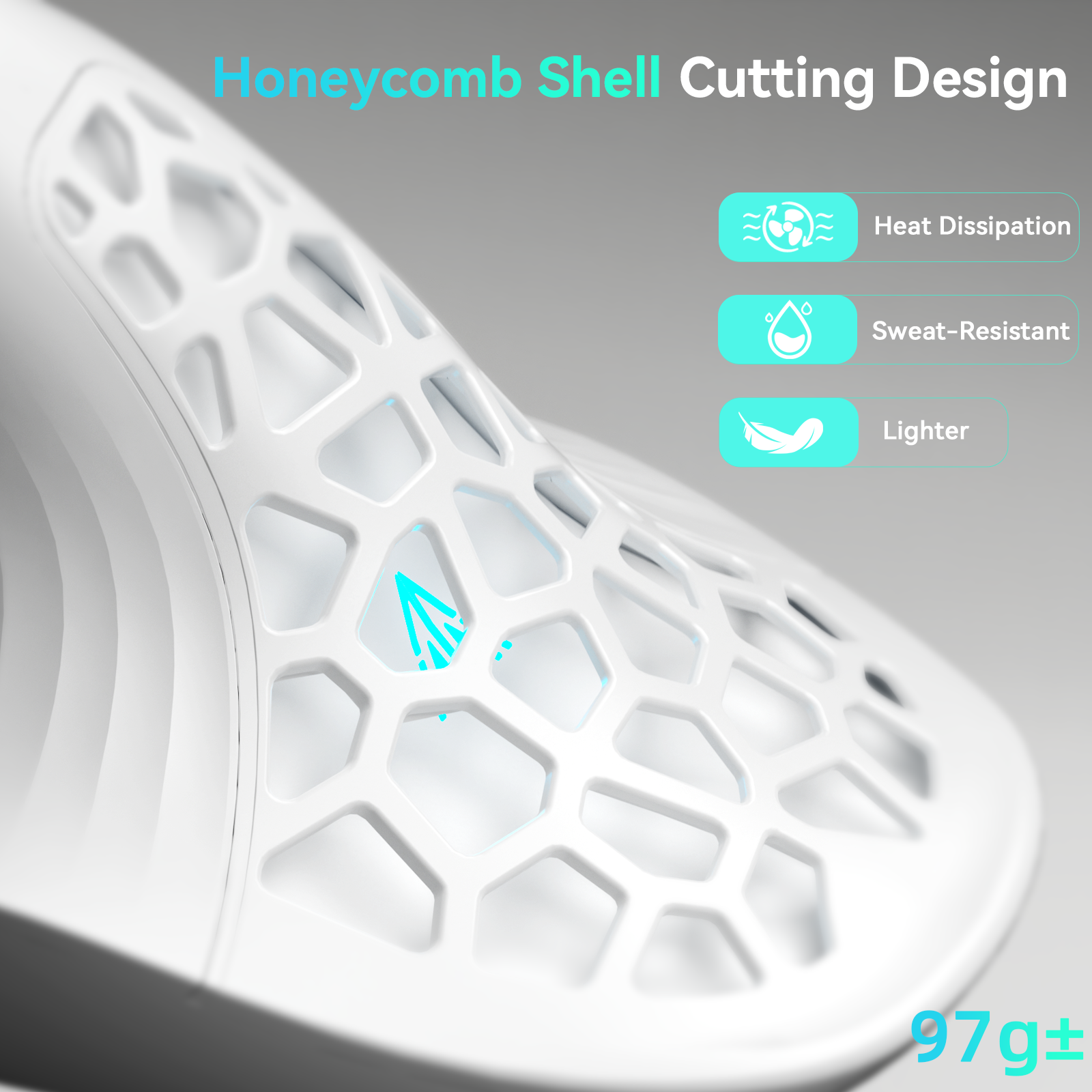 Solakaka E9 3 Mode Vertical Ergonomic Mouse, white