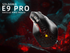 Solakaka E9PRO Tri‑Mode Vertical Ergonomic MMO Gaming Mouse, 10 Programmable Side Buttons, RGB Backlit Rechargeable Wireless Mouse,Black-Gray