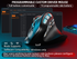 Solakaka E9PRO Tri‑Mode Vertical Ergonomic MMO Gaming Mouse, 10 Programmable Side Buttons, RGB Backlit Rechargeable Wireless Mouse,Black-Gray