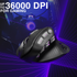 Solakaka E9PRO Tri‑Mode Vertical Ergonomic MMO Gaming Mouse, 10 Programmable Side Buttons, RGB Backlit Rechargeable Wireless Mouse,Black-Gray