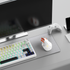 Solakaka E9PRO Tri‑Mode Vertical Ergonomic MMO Gaming Mouse, 10 Programmable Side Buttons, RGB Backlit Rechargeable Wireless Mouse,White-Orange