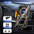F1 Fast Wireless Car Charger Auto Sensor Phone Mount Holder，black