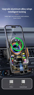 F1 Fast Wireless Car Charger Auto Sensor Phone Mount Holder，black
