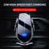 FJ22 Auto Clamping Wireless Car Charger Mount Infrared Air Vent Phone Holder，black