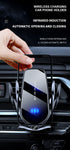 FJ22 Auto Clamping Wireless Car Charger Mount Infrared Air Vent Phone Holder，black