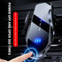 FJ22 Wireless Car Charger Mount, 66W Fast Charging, Infrared Clamp, Blue