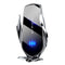 FJ22 Wireless Car Charger Mount, 66W Fast Charging, Infrared Clamp, Silver
