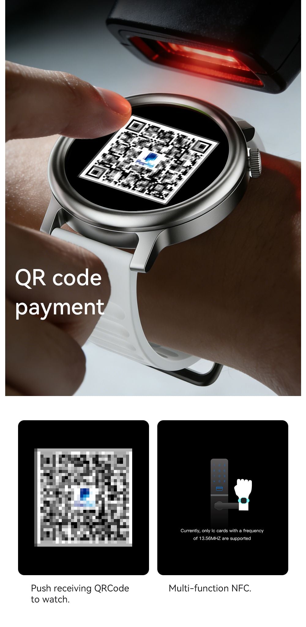GTR15 Bluetooth Call Smart Watch 1.43 Inch Screen Waterproof Fitness Tracker，Silver