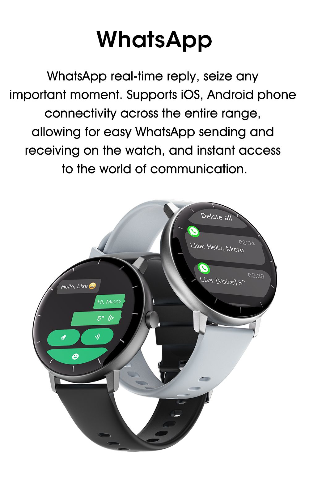 GTR4 Pro Bluetooth Call Smart Watch, Waterproof Fitness Tracker with Heart Rate Sleep Monitor for Android iOS，blue