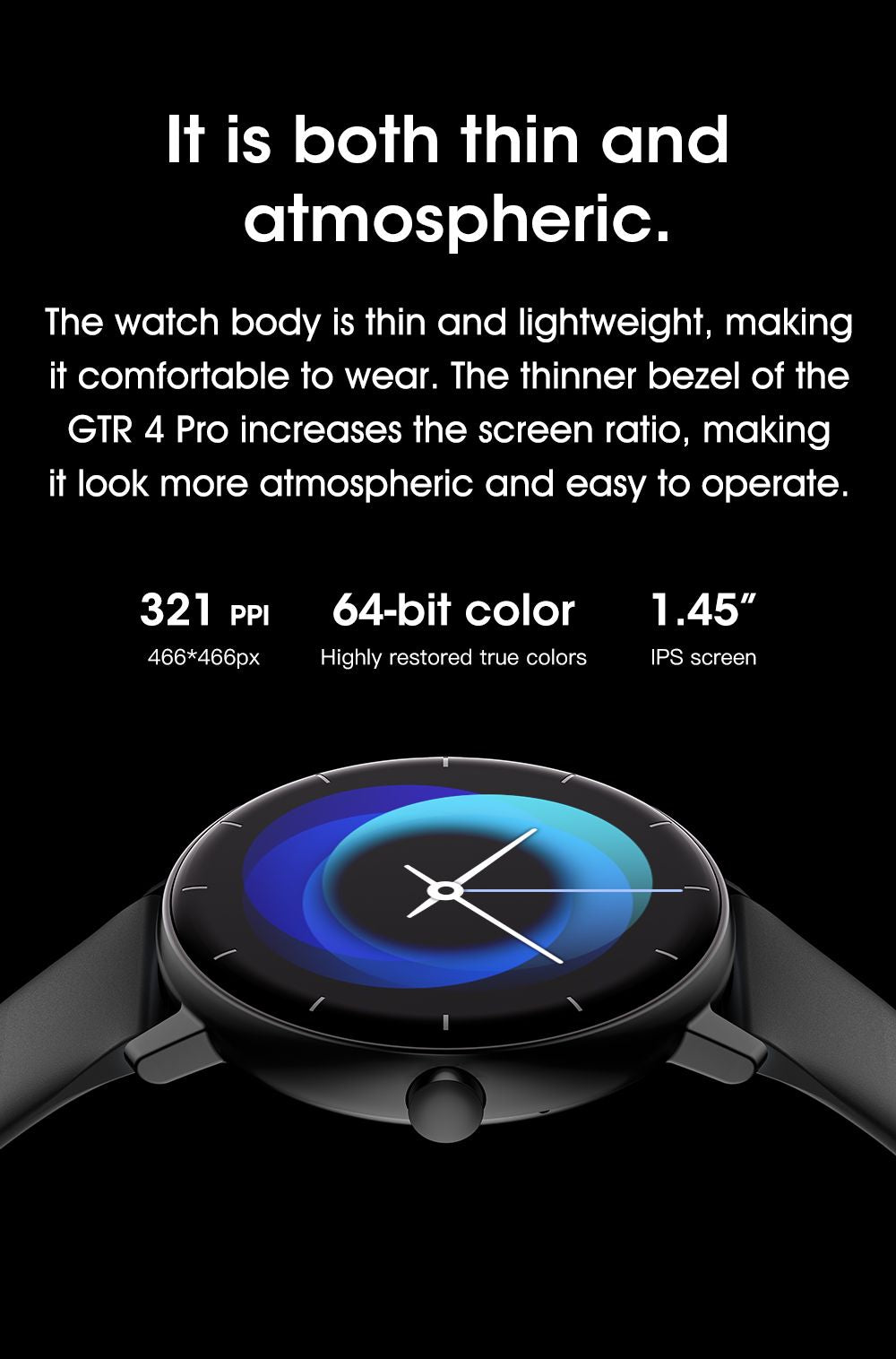 GTR4 Pro Bluetooth Call Smart Watch, Waterproof Fitness Tracker with Heart Rate Sleep Monitor for Android iOS，pink
