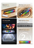 KA23 Wireless Bluetooth Soundbar, RGB Dynamic Lighting Stereo Speaker，black