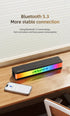 KA23 Wireless Bluetooth Soundbar, RGB Dynamic Lighting Stereo Speaker，black