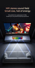 KA23 Wireless Bluetooth Soundbar, RGB Dynamic Lighting Stereo Speaker，black