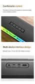 KA23 Wireless Bluetooth Soundbar, RGB Dynamic Lighting Stereo Speaker，black