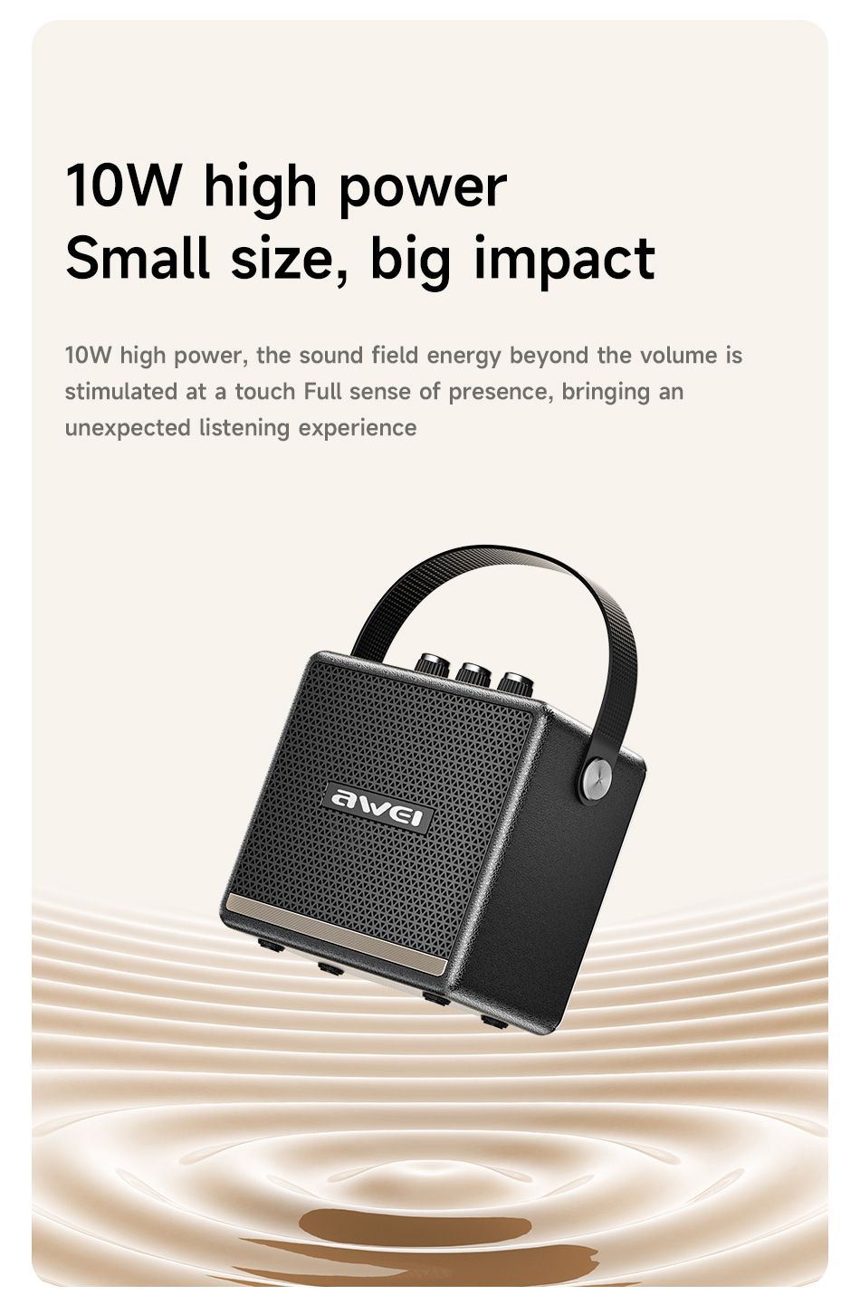 KA30 Mini Retro Bluetooth Speaker，black