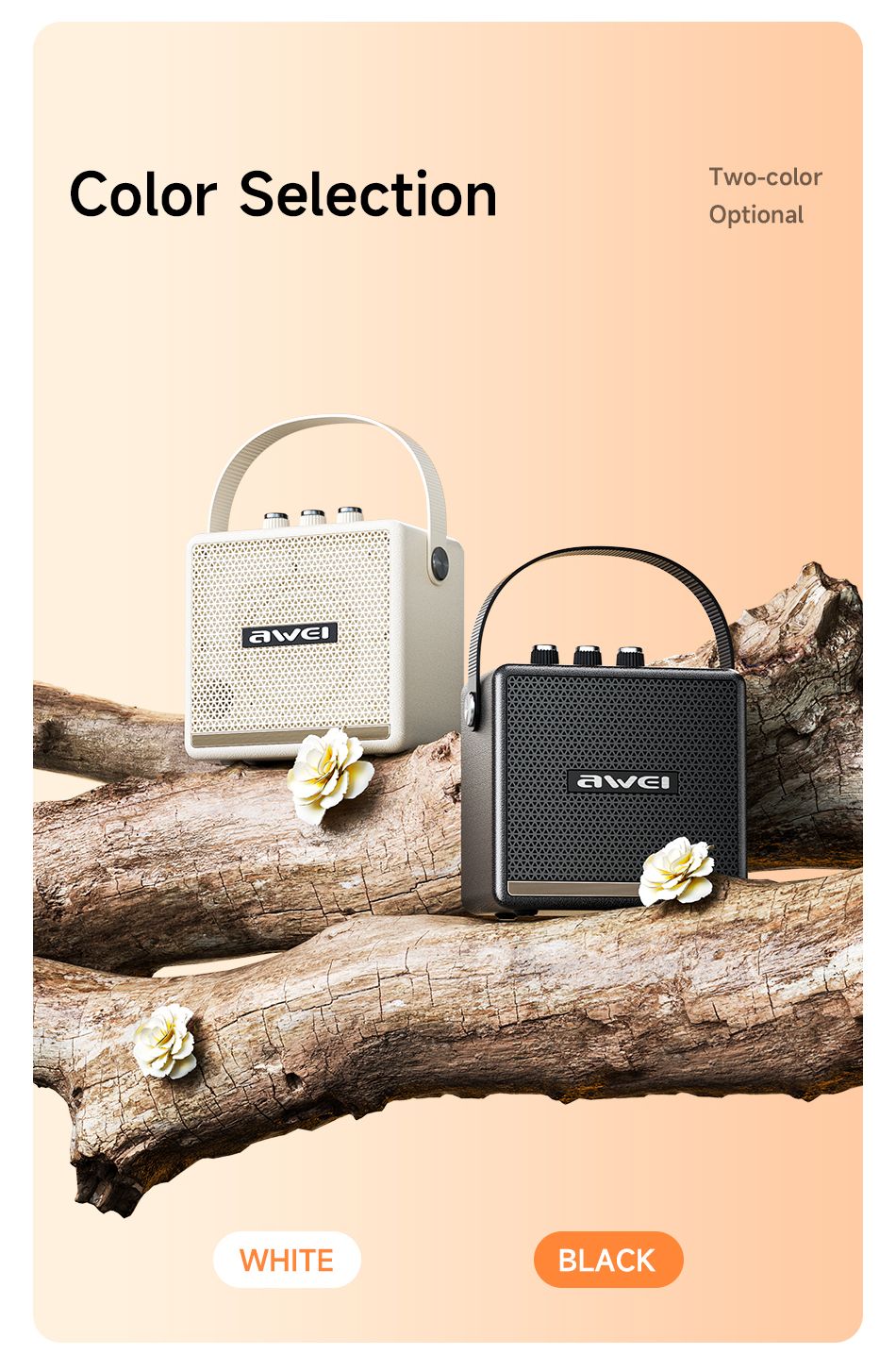 KA30 Mini Retro Bluetooth Speaker，black