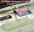Solakaka Ki99pro 3‑Mode RGB Mechanical Keyboard,  Avocado-Green