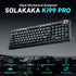 Solakaka Ki99pro 3‑Mode RGB Mechanical Keyboard,  Gray‑Blue
