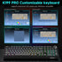 Solakaka Ki99pro 3‑Mode RGB Mechanical Keyboard,  Gray‑Blue